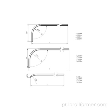 Máquina de dobra automática LineTrack Rails para painel de porta